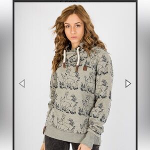 Naketano deer print hoodie